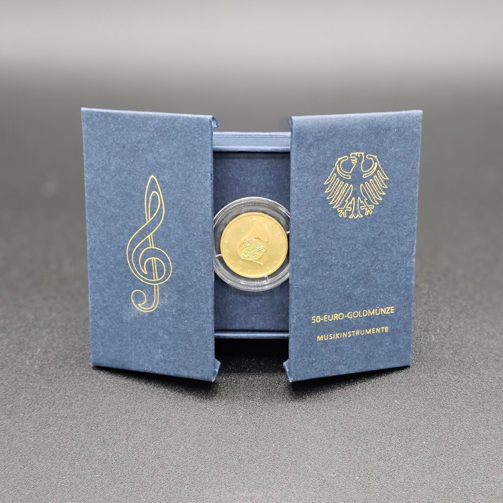 50 Euro Goldmünze Orchesterhorn 1/4 Unze Feingold