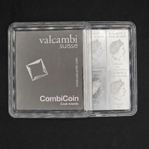 Münztafel 10 x 10g Ag "CombiCoin" (Cook Islands)