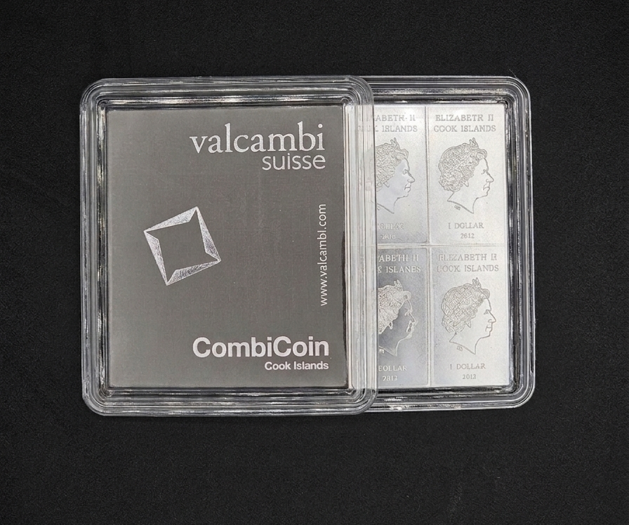 Münztafel 10 x 10g Ag "CombiCoin" (Cook Islands)
